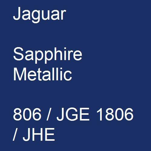 Jaguar, Sapphire Metallic, 806 / JGE 1806 / JHE.